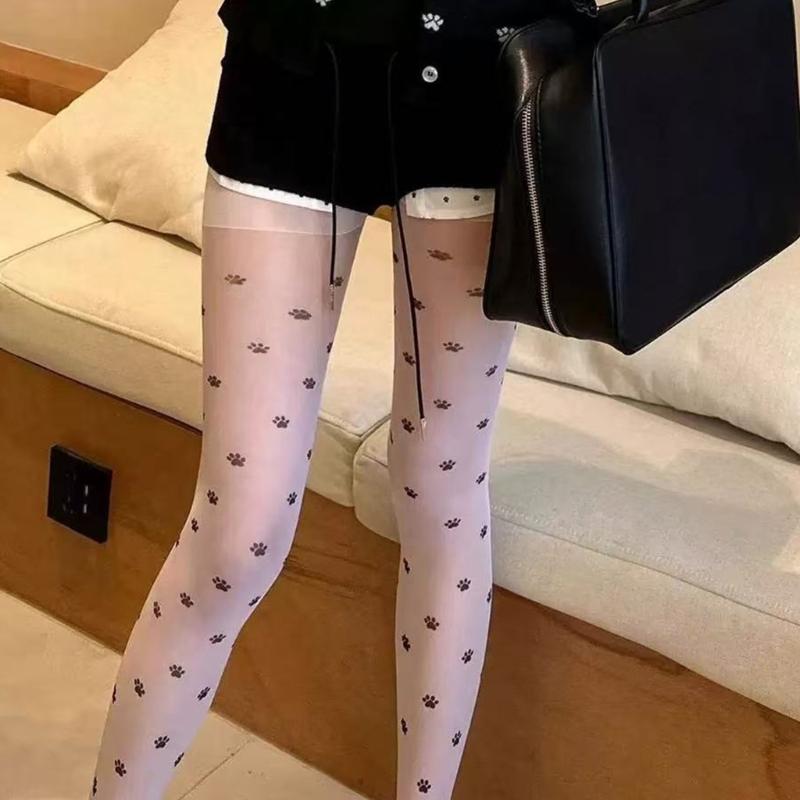 Women's Patterned Tights,High Waist Pantyhose,Control Top Tights Pantyhose Sheer Nylon Stockings