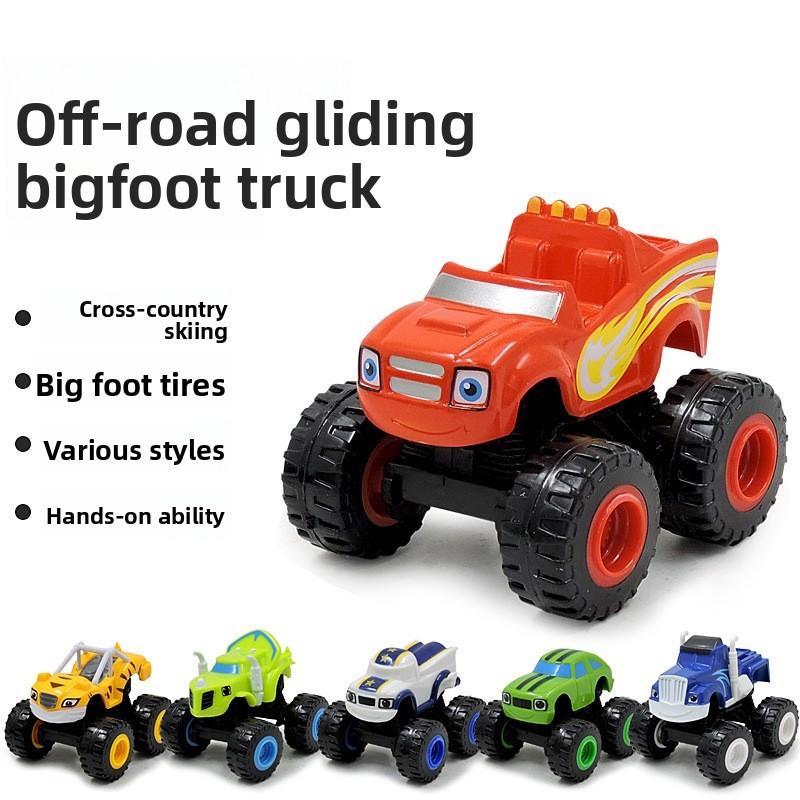 And The Blaze Monster Machines Vehicles Kids Toy Racer Cars Trucks Gift Set 6pcs