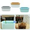 Large Ice Cube Container with Lid Convenient Ice Buckets Cup Molds Silicones Ice Lattices Storage Box for Beverages