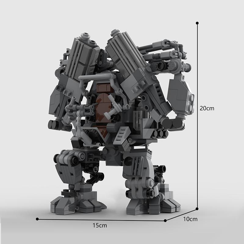 GSBAN Matrixeds APU Mechanical Mecha Robots Weapon MOC Building Blocks Toys for Children Kids Gifts 712PCS Bricks MOC-137552