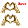 1pc Love Gesture Sculpture Desktop Decoration Heart Hand Nordic Light Luxury Crafts Can be given as a romantic gift for couple