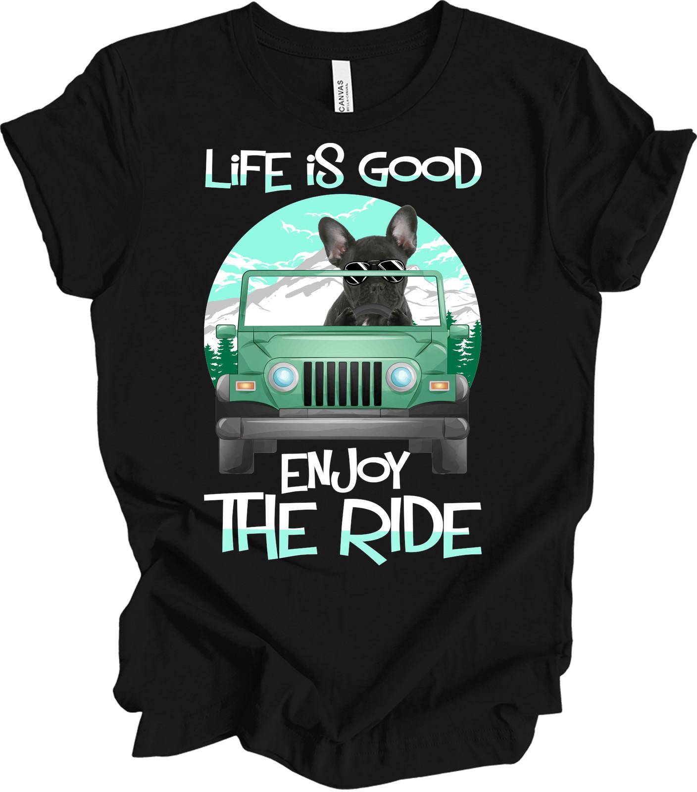 Funny French Bulldog Off-Road T-Shirt Dog Mom Dad Gift Frenchie Lover Tee S