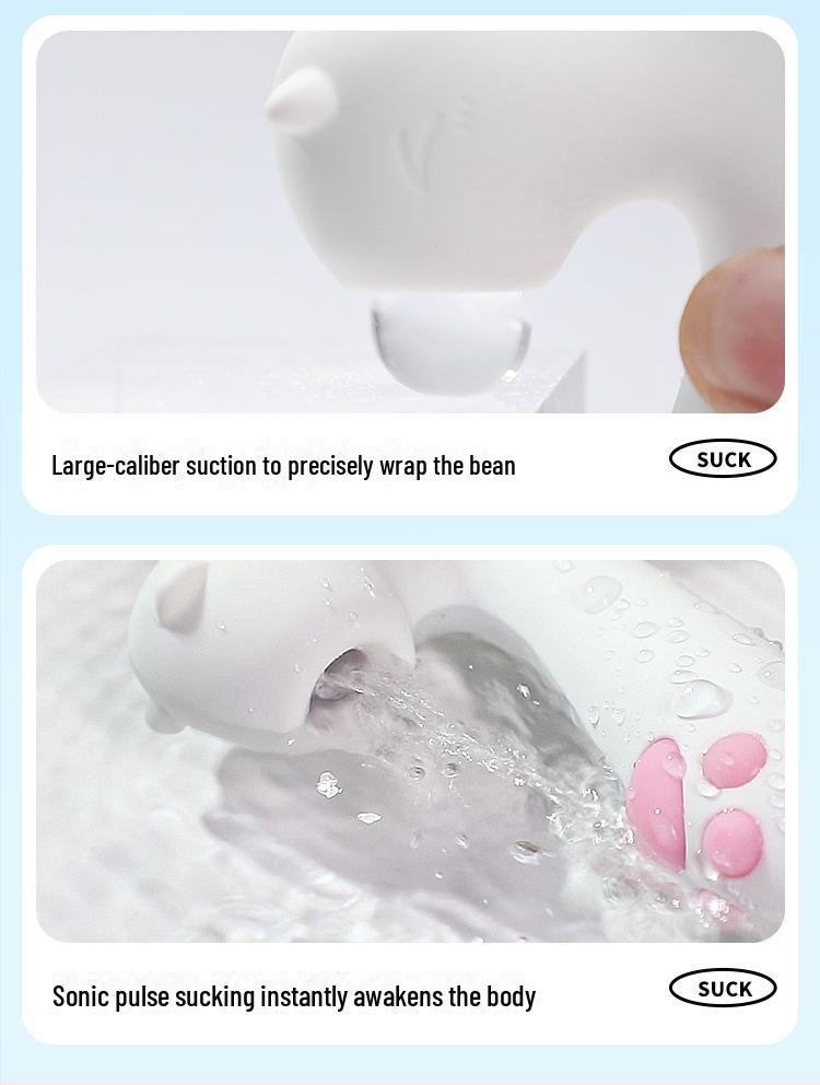 Miji Mengmeow Heating & Sucking Vibrating Massage Stick Female Masturbator - Adult Sex Toy