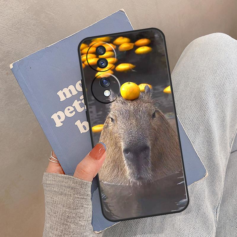 

Animal Funny Capybara Case For Honor Magic 8 5 6 7 Pro Cover For Honor 400 200 Lite 50 70 90 X8a X8b X9a X9b X9c Honor X9a
