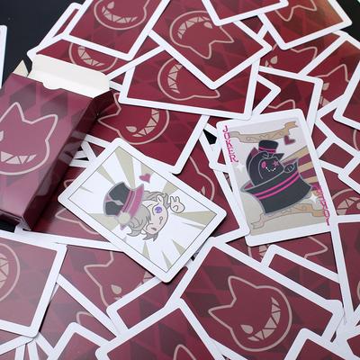 55pcs Genshin Impact Lyney Magic Poker Playing Cards Best Collection Game Cosplay Prop Accessories Fans Toys