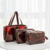 Waterproof Portable Transparent Makeup Bag - Large Capacity Travel Cosmetic Organizer for Women