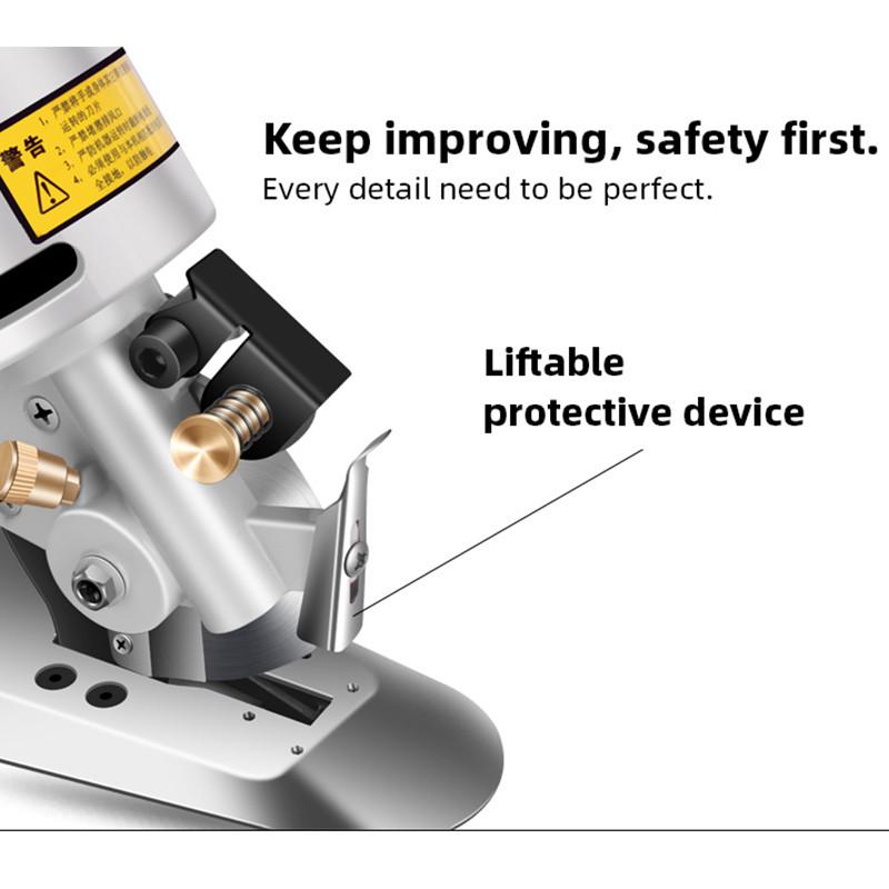 Portable Handheld Clothes Cutter Fabric Round Knife Cutting Machine Small Household Electric Hand Push Scissors