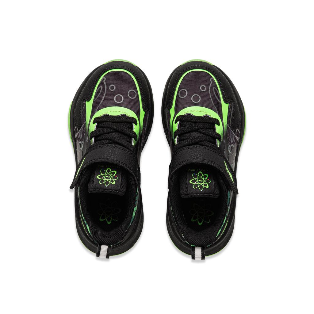 Li Ning Kids Logo Color Block Low Top Casual Shoes Kids Sneaker Black YKNU072-1