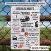 Waterproof Aluminum Decorative Tin Sign Board 20x30cm