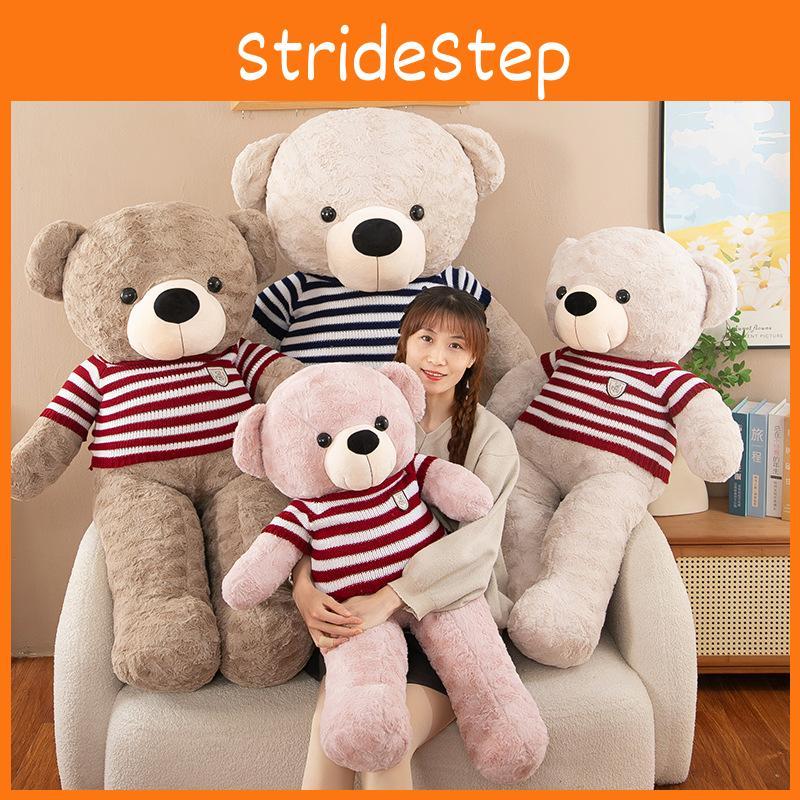 Large Bow Tie Sweater Teddy Bear Plush Toy Girls Birthday Gift Child Companion