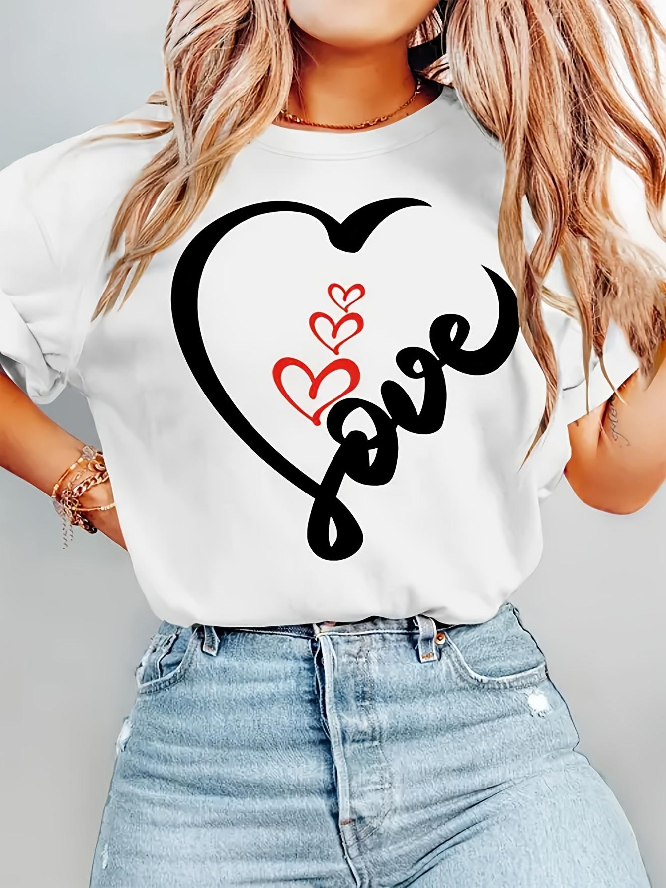 

1pc Short Sleeved Round Neck Women s T-shirt, Suitable for Spring, Autumn, and Summer, Trendy and Distinctive Prints, Preferred for Leisure Travel, S белый