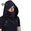Cyberpunk Cowl Hood Scarf Short Medieval Cape Assassin Hat Pagan Costume Accessory Warrior Cloak Outfit for Halloween Cosplay
