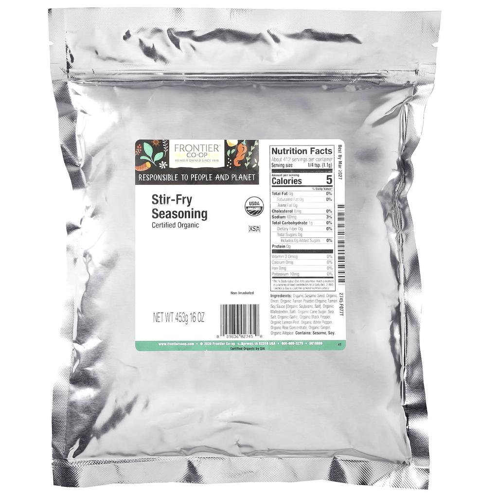 Frontier Co-op Organic Stir-fry Seasoning, 453g (16oz)