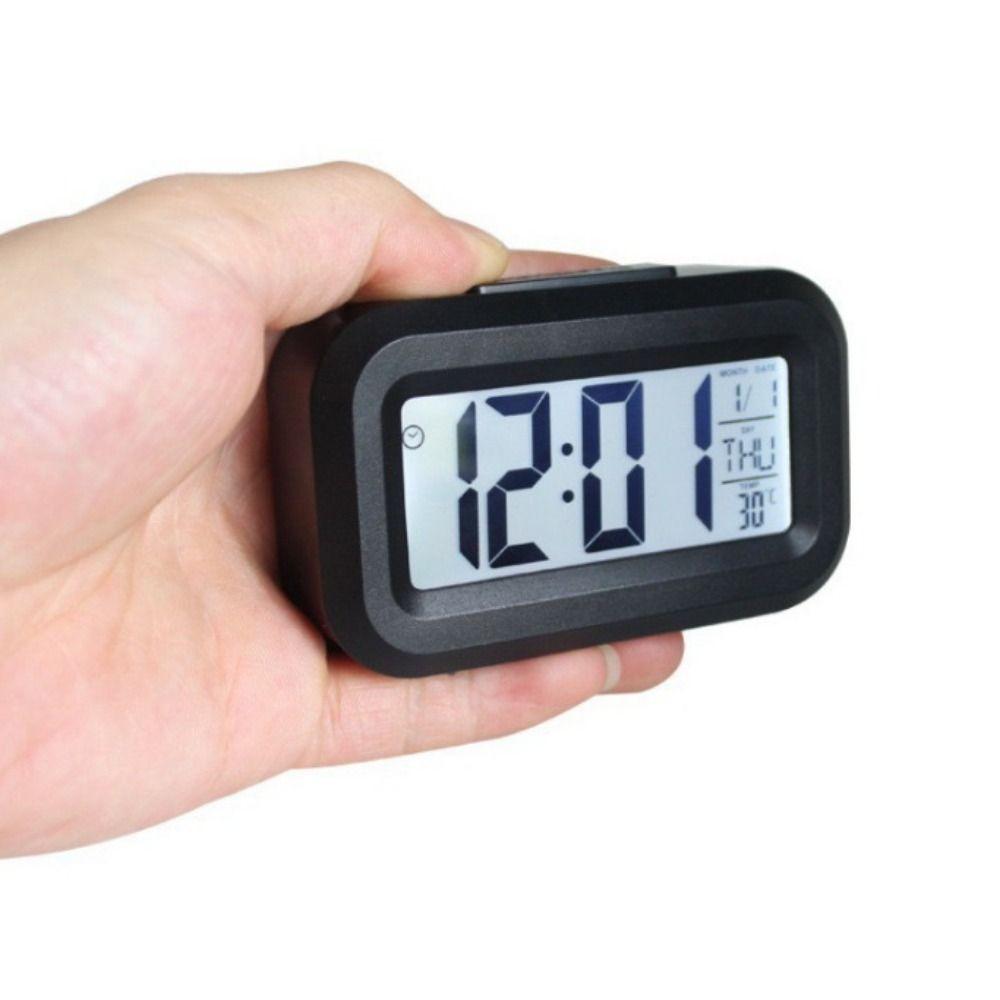 Backlight Digital Alarm Clock Snooze Electronic Alarm Clock Portable Desktop Clock  For Student