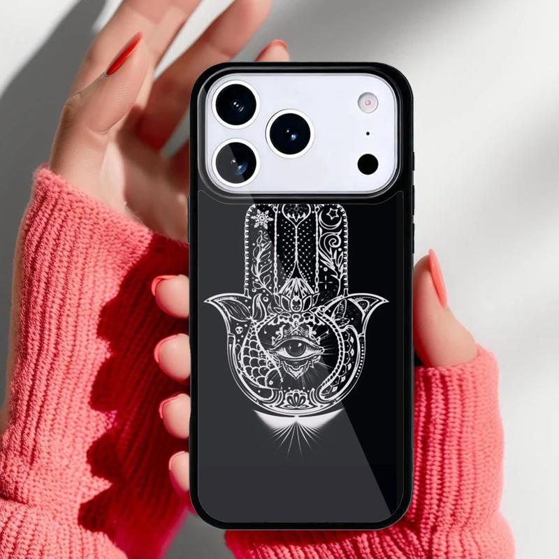 Hamsa hand Aesthetic Phone Case for iPhone 17 16 15 14 13 Pro Max Back Cover for 12 11 Pro Coque