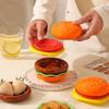 Stackable Hamburger Plate Set Burger 6 Layers Mini Dinner Plate High Value Bone Spit Plate Funny Sauce Containers Table Decor