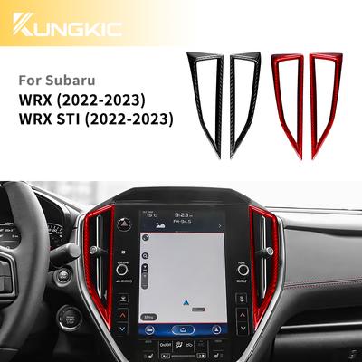 Real Hard Carbon Fiber Interior Sticker for Subaru WRX/WRX STI 2022-2024 Center Control Navigation Air Outlet Trim