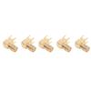 10Pcs RF Connector Panel Bent 90 Degree 4 Pin Antenna Base PCB Board End Coaxial Adapter SMAKWE