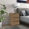 VidaXL Bedside Tables 2 Pcs Sonoma Oak 40x35x62.5 Cm Chipboard