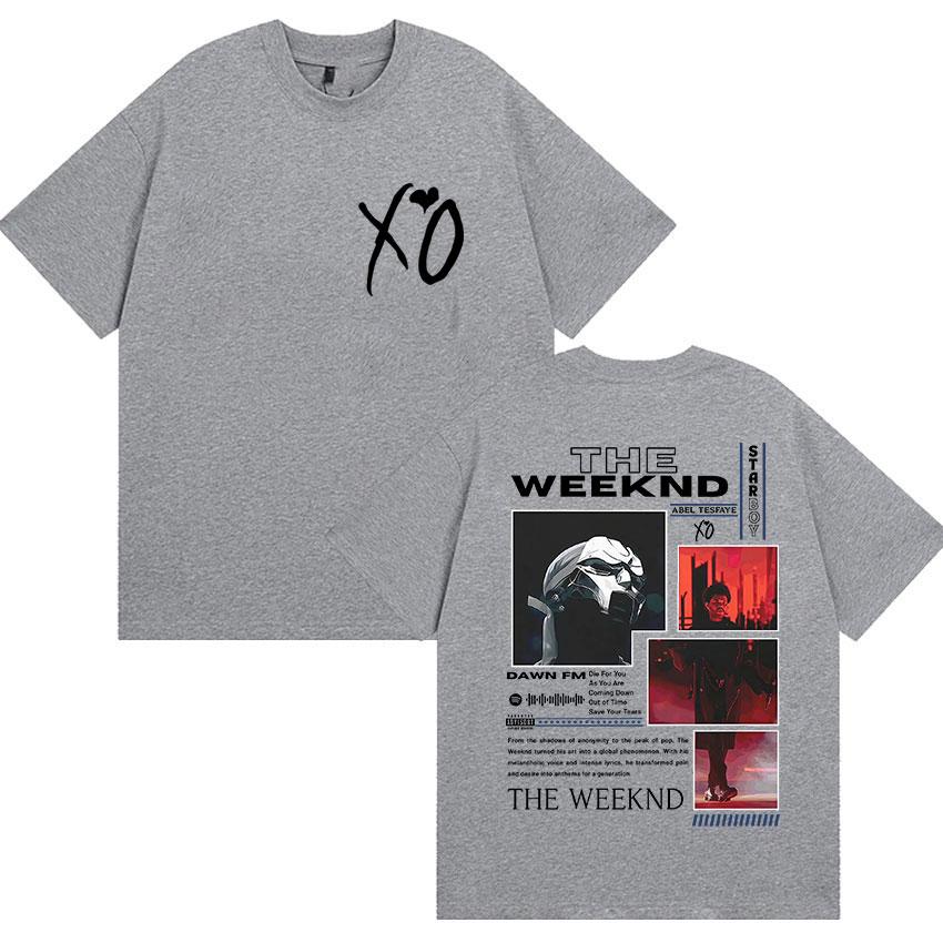 THE WEEKND STARBOY Xo Album 2025 Vară Grafică 100% Bumbac Imprimat Tricou Bărbați Fani Pop Hip Hop Unisex Retro Supradimensionat