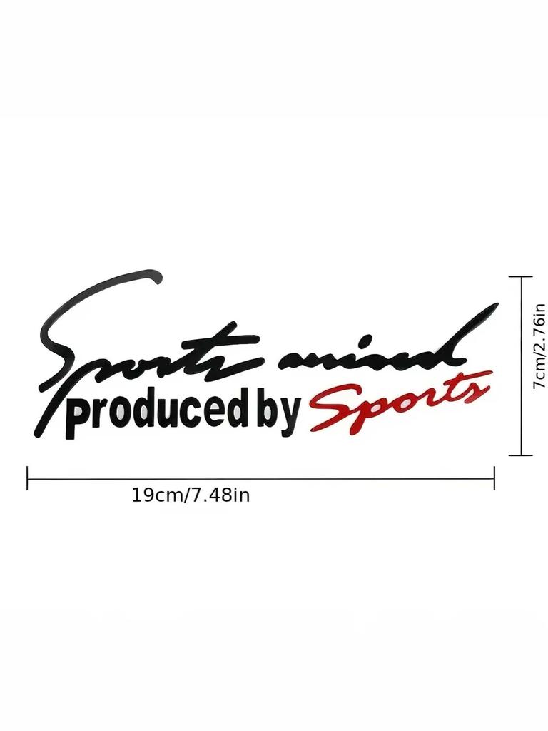 Car Light Eyebrow Sticker - Sport Letter Sporty Body Decal, Personalized Hood Sticker & Engine Cover Modification Sticker