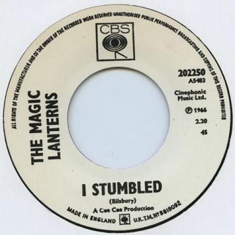 

7inch Record MAGIC LANTERNS - I Stumbled / Rumplestiltskin A5482 CBS 1965 UK Rock