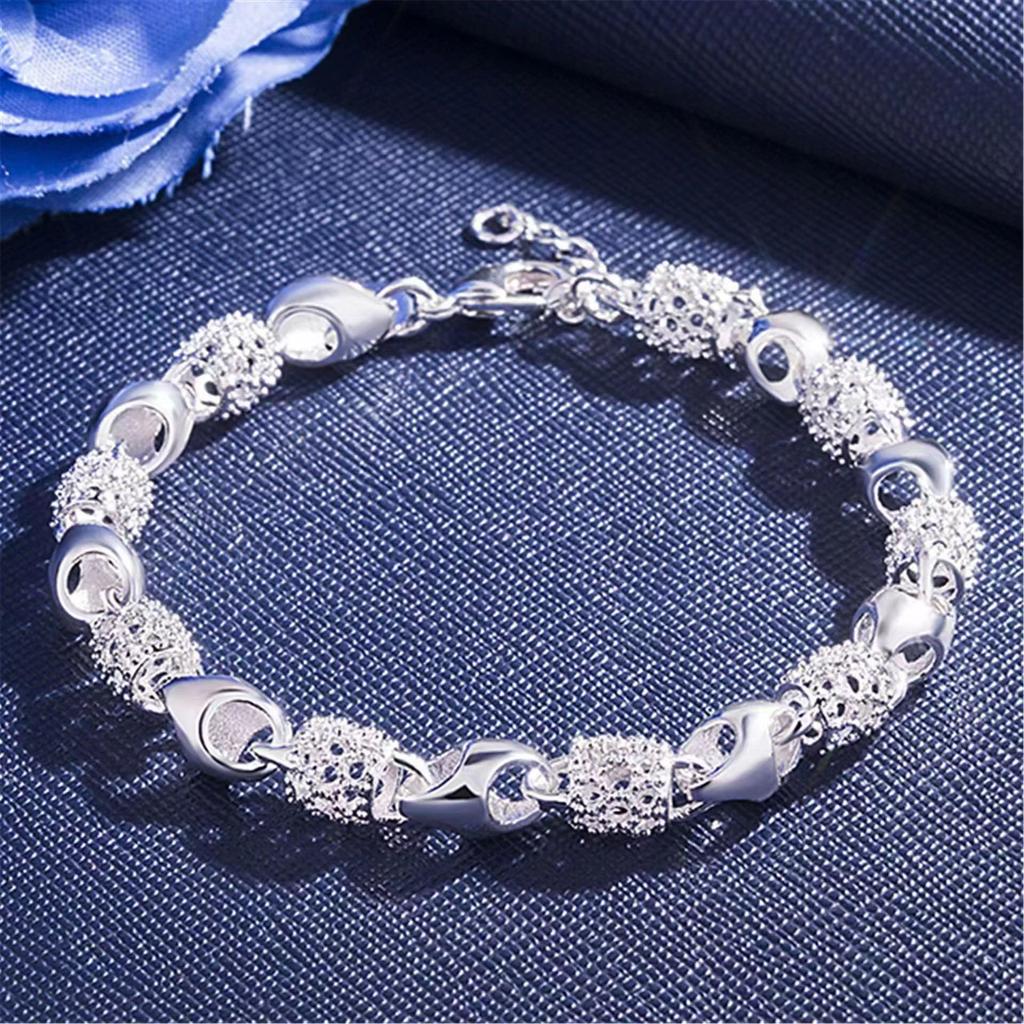 New 925 Sterling Silver Simple Style High Quality Romance Bracelet Chain For Women Engagement Party Wedding Jewelry Gift