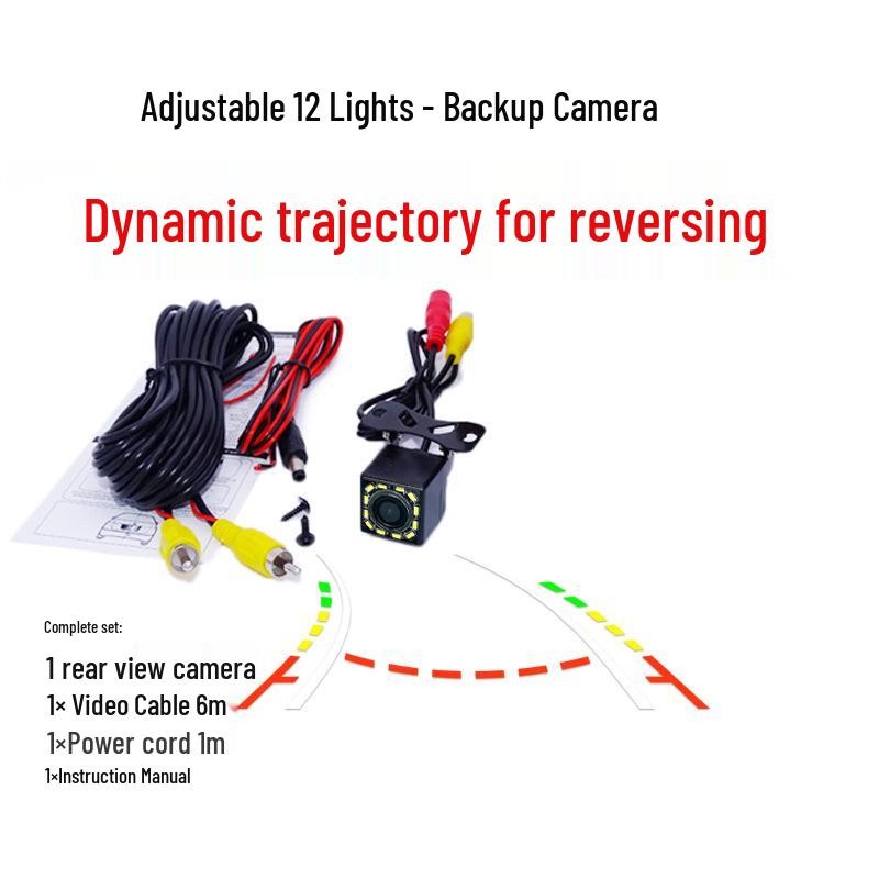 Dynamic Trajectory Car Rearview & Reversing Night Vision Camera