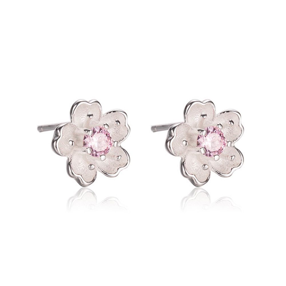 

Элегантные серьги-пусеты фиолетового цвета, розового цвета с кристаллами, серьги со стразами в виде сакуры, серьги в виде цветущей вишни