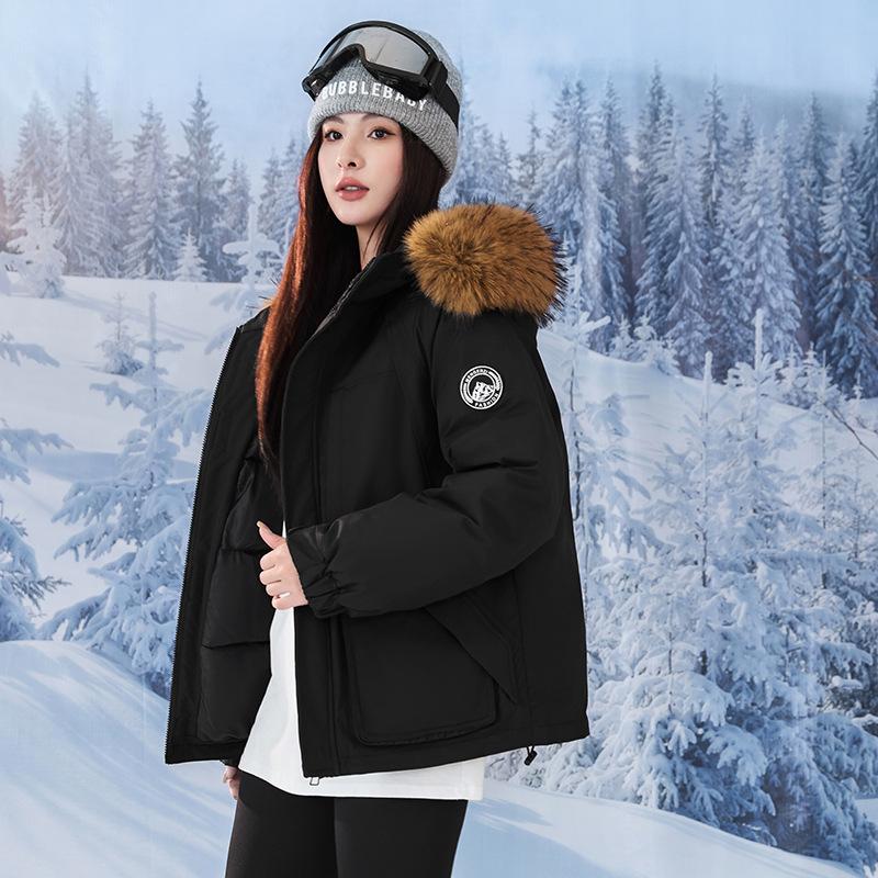 Winter Men's and Women's Loose Bread Clothes Cotton-padded Clothes Couple Outdoor Cotton-padded Jackets Hooded