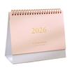 2026 Desk Calendar JAN 2026 - DEC 2026 Standing Flip Desktop Calendar 12 Months Planner with Twin-Wire Binding for Home Office School
