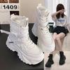 Fashion Women's Boots Platform Luxury Designer Shoes for Women  Lace Up Chunky Shoes Breathable Comfort  Ankle Boots Botas De Mujer
