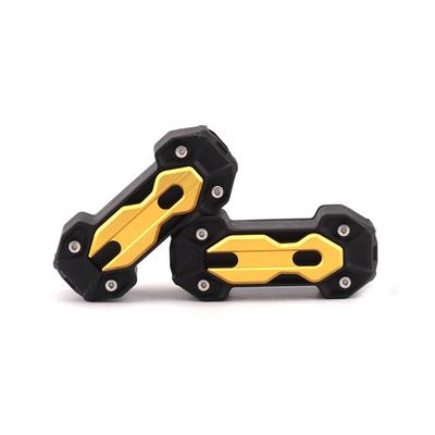 22mm 25mm Evrensel Motosiklet Motor Koruma Tamponu Kaza Çubuğu Tampon Motor Koruma Koruyucu Dekoratif Blok (Altın)