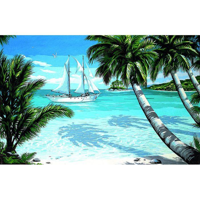 Canevas Pénélope Antique Tropiques 75x110cm