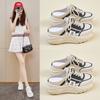 New Summer Half-support Dad Shoes for Women Mesh Breathable Students