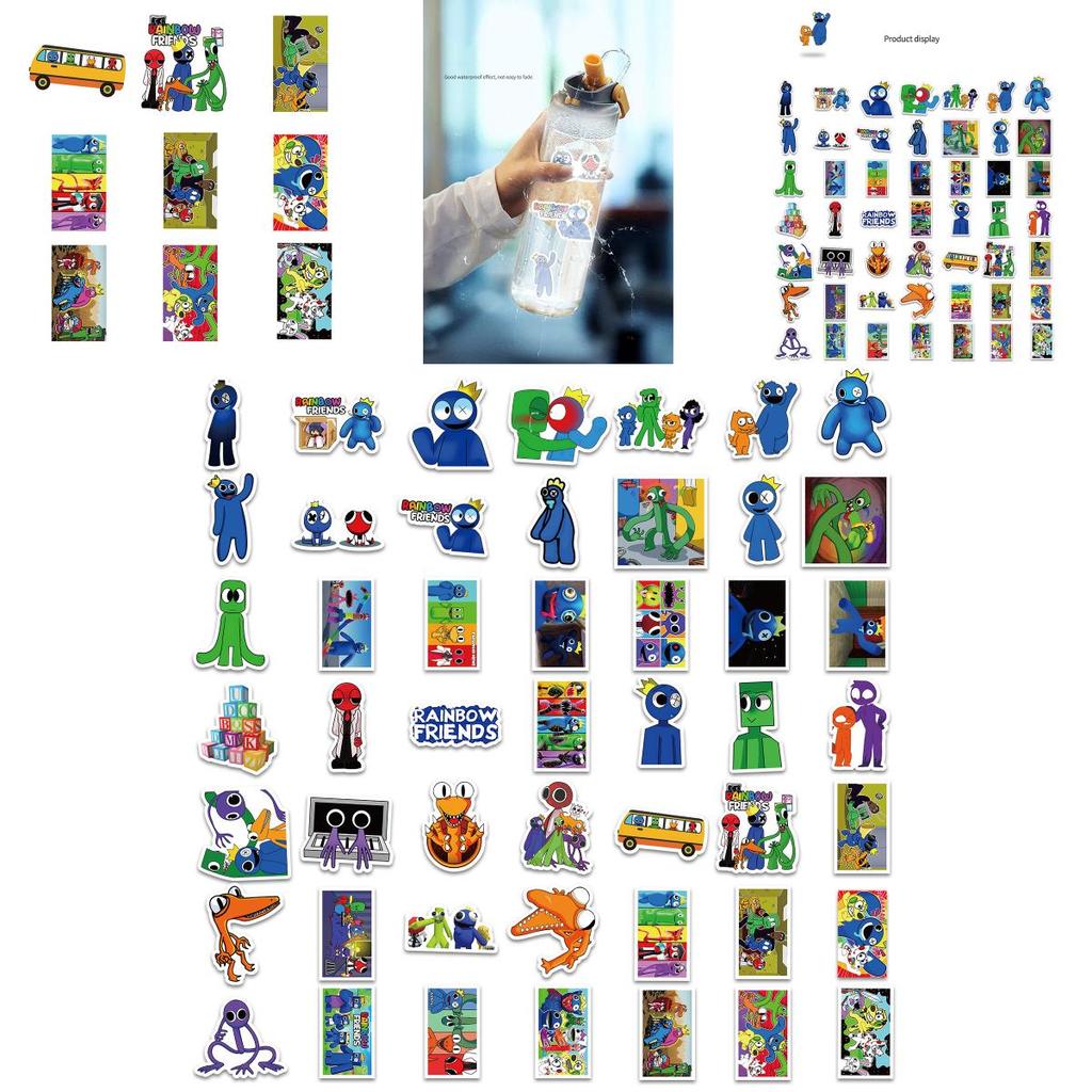 Colorful Roblox Rainbow Friends Stickers For Luggage Laptop And More!
