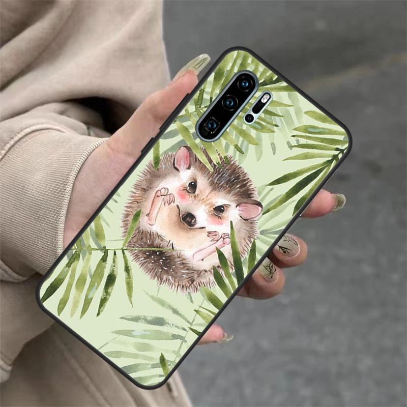 Hedgehog Case For Huawei Nova 3i 7i 8i 11i Y60 Y70 Y90 Y61 Y91 10 9 SE 11 Pro P20 P40 P30 Lite Cover