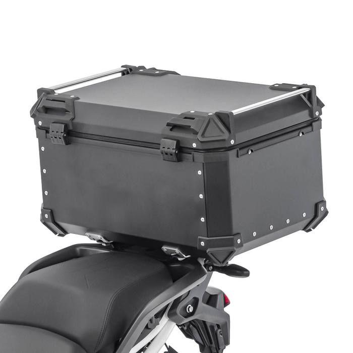 Top case aluminium moto Bagtecs XB65 - 65 Litres - Étanche - Résistant aux chocs - Universel