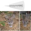 Conical Ground Insert Rain Gauge Transparent White Color Outdoor Gardening Tool