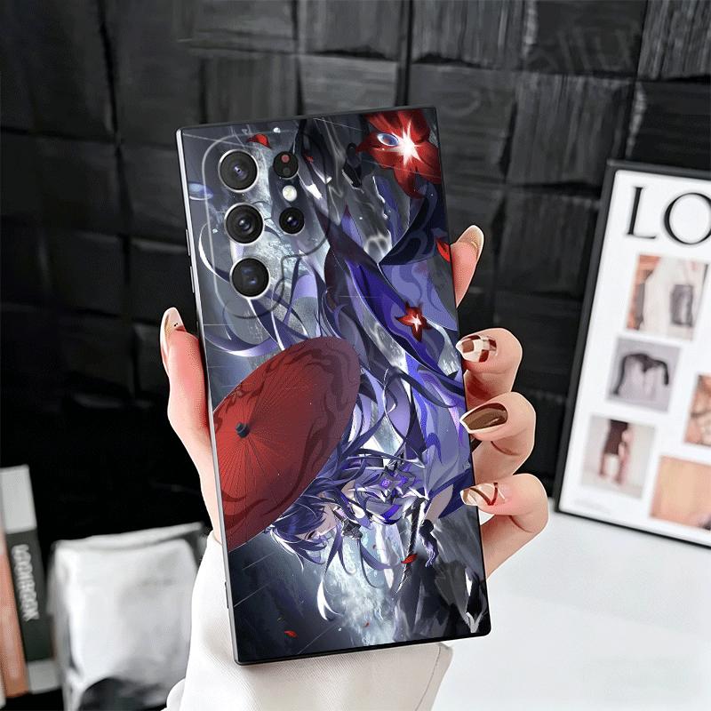 

Honkai Star Rail Acheron Soft Phone Case for Samsung Galaxy S26 S25 Edge S24 Ultra S23 Plus S22 S21 FE S20 Black Cover Back Shel Samsung S21 Ultra