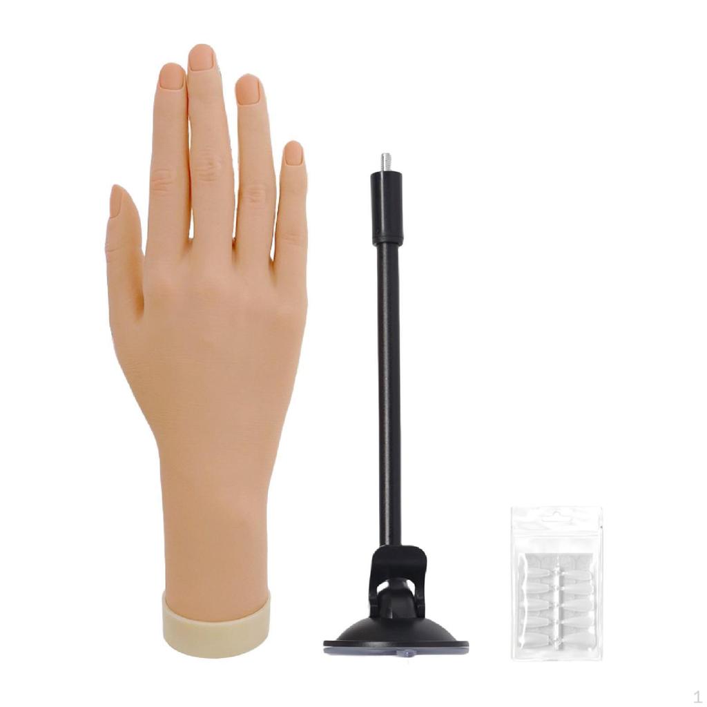 'training, Fake Hand with Suction Cup Base, Nail Practice Model, Female Mannequin for Salon
