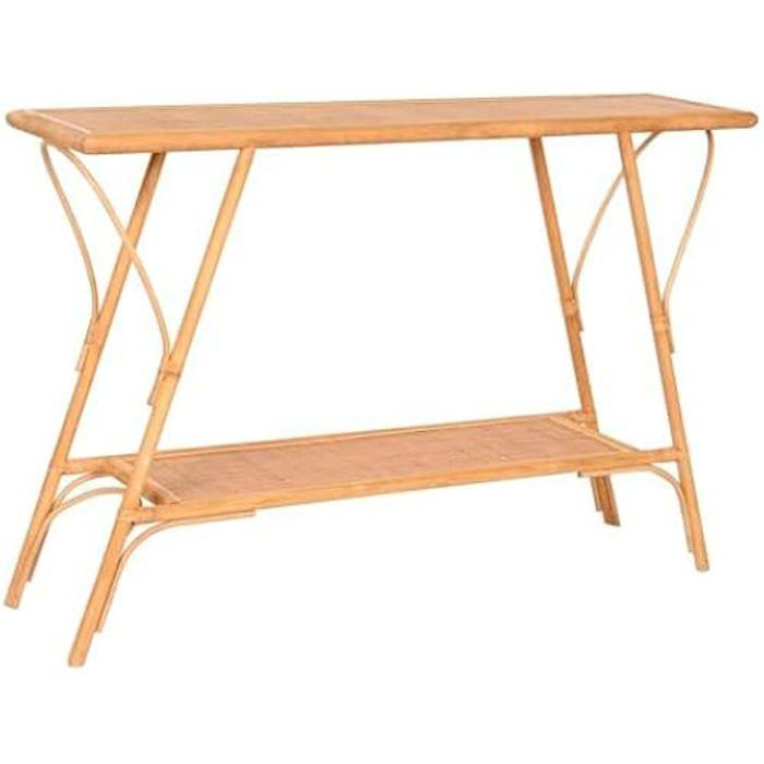 Console - HOME ESPRIT - Marron - 125 X 30 X 81 Cm - Meuble D'entrée - Multicolore