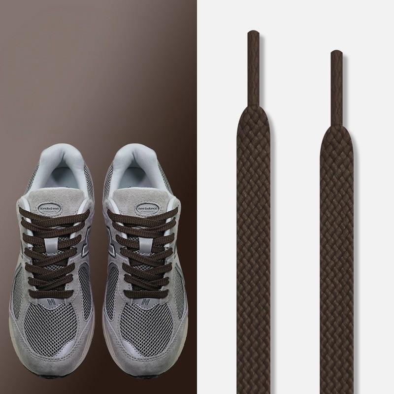 NEW Flat Shoelaces Classic Shoe Laces Off Sneaker Solid Neutral Color Replacement Shoe Strings Suitable for Sneakers Dad Shoes