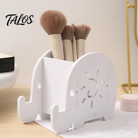 Elephant Pencil Holder, Creative Phone Stand, Practical Storage Box, Desktop Organizer for Pens Makeup Brushes, Home Office Supplies