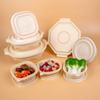 Eco-Friendly Degradable Corn Starch Square Takeout Containers