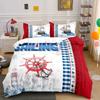 3D Print New Nautical Ocean Anchor Bedding Sets Ocean Spirit Duvet Cover King Queen Single Size Bed Linen Teens Boys Gift