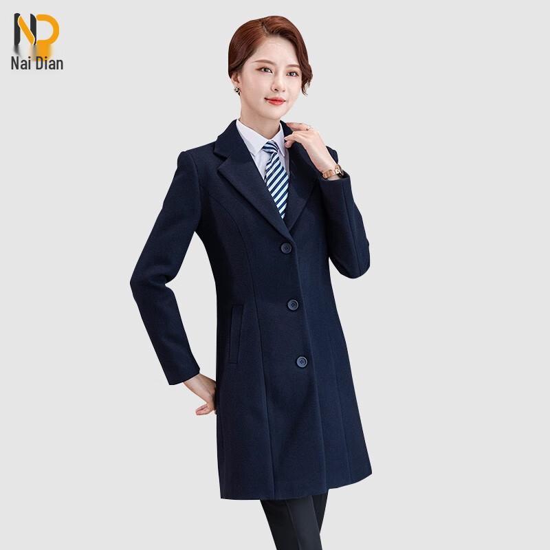 

Naidian Women s Professional Mid-length Wool Blend Overcoat XL