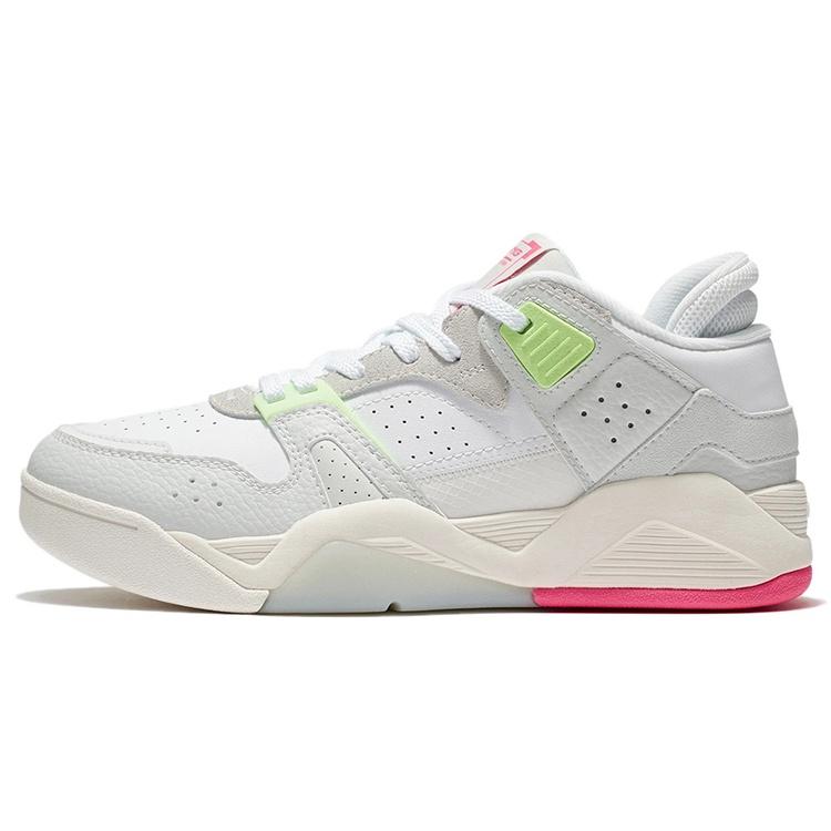 (WMNS) Li-Ning Casual Basketball Shoes Grey Green Pink Women s AGBS032-3 EU 36⅓