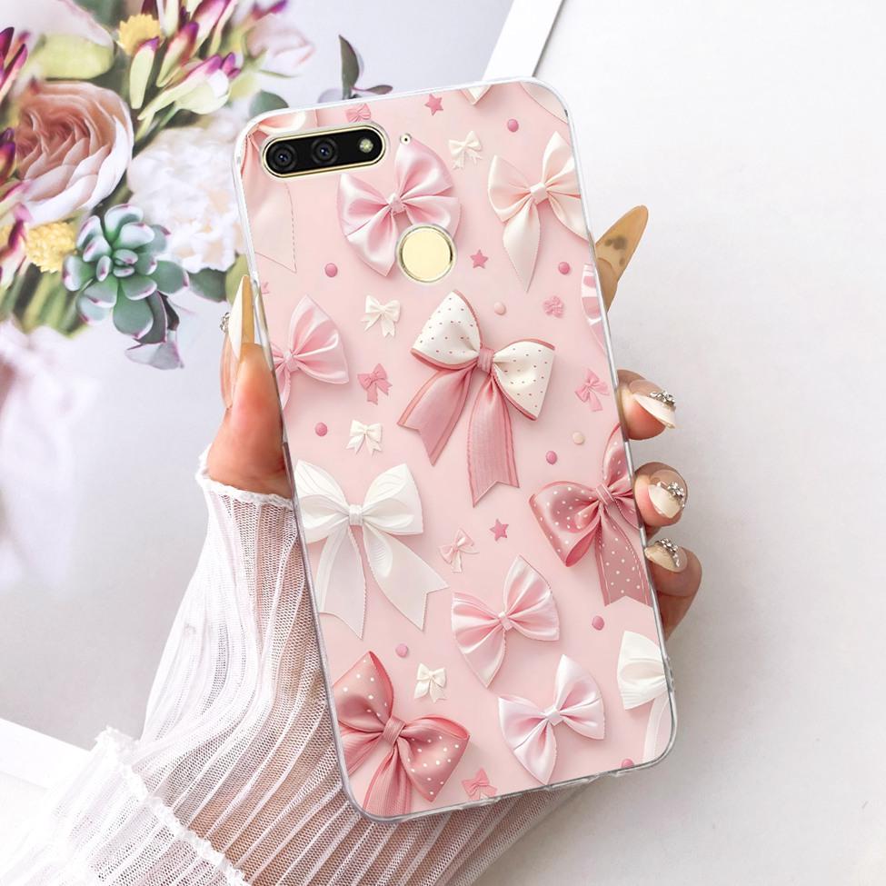 For Huawei Y6 Prime 2018 Case Transparent Cute Fashion Butterfly Funny Painted Casing For Huawei Y6Prime 2018 ATU-L31 ATU-L42