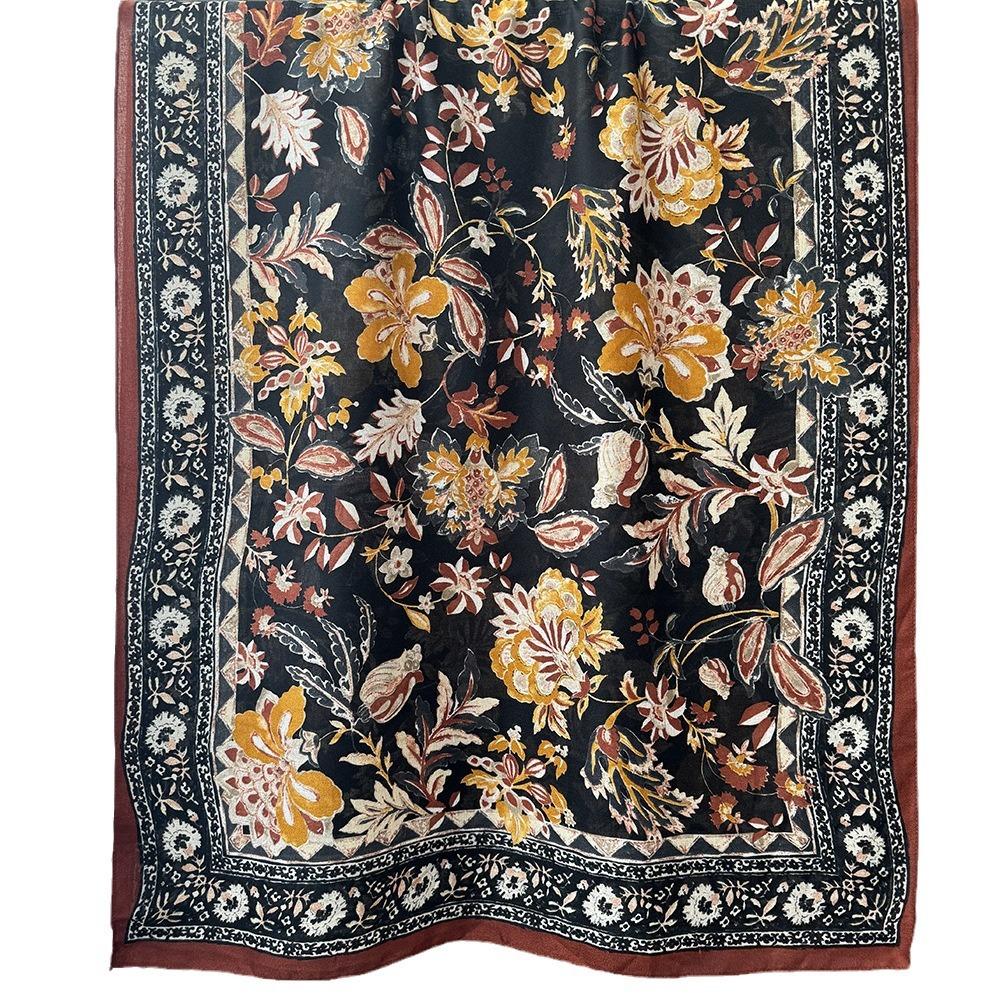 Cotton and Linen Scarf for Women 180x90cm Breathable and Soft Warm Autumn and Winter Shawl